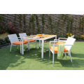 Amazing Modern Style todo o tempo Wicker Synthetic Rattan Garden Furniture conjuntos de jantar mesa e cadeiras